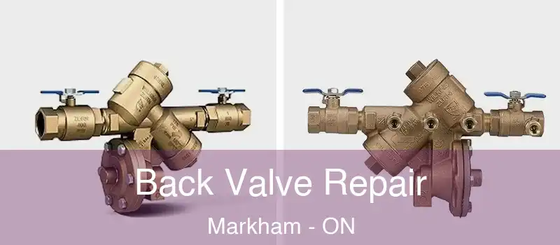 Back Valve Repair Markham - ON