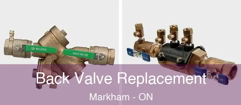  Back Valve Replacement Markham - ON
