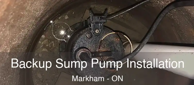  Backup Sump Pump Installation Markham - ON