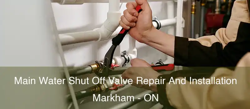  Main Water Shut Off Valve Repair And Installation Markham - ON